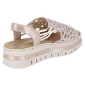 Plateau-Sandalen  Beige