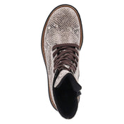 Schnürstiefel  Beige