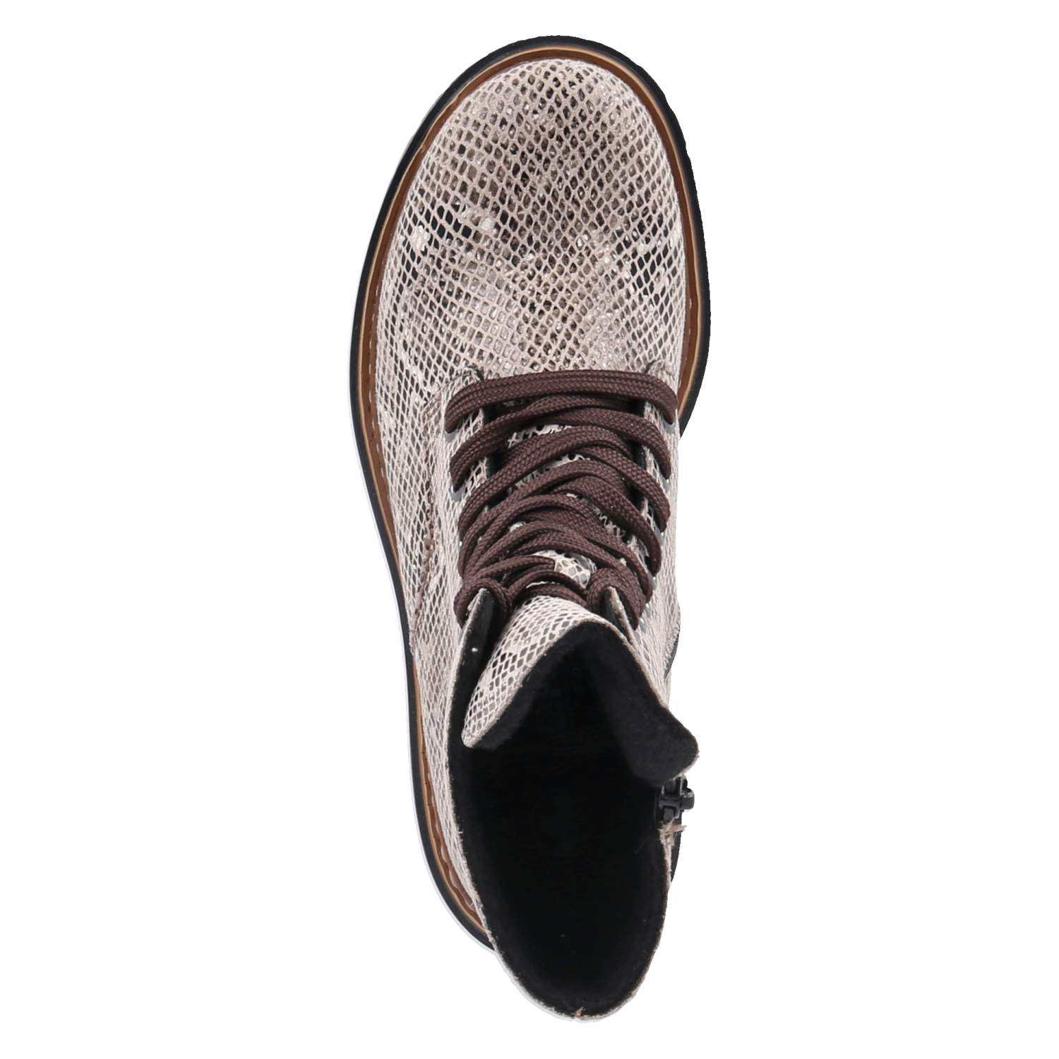 Schnürstiefel  Beige