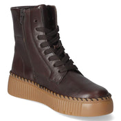 Schnürstiefeletten  Braun