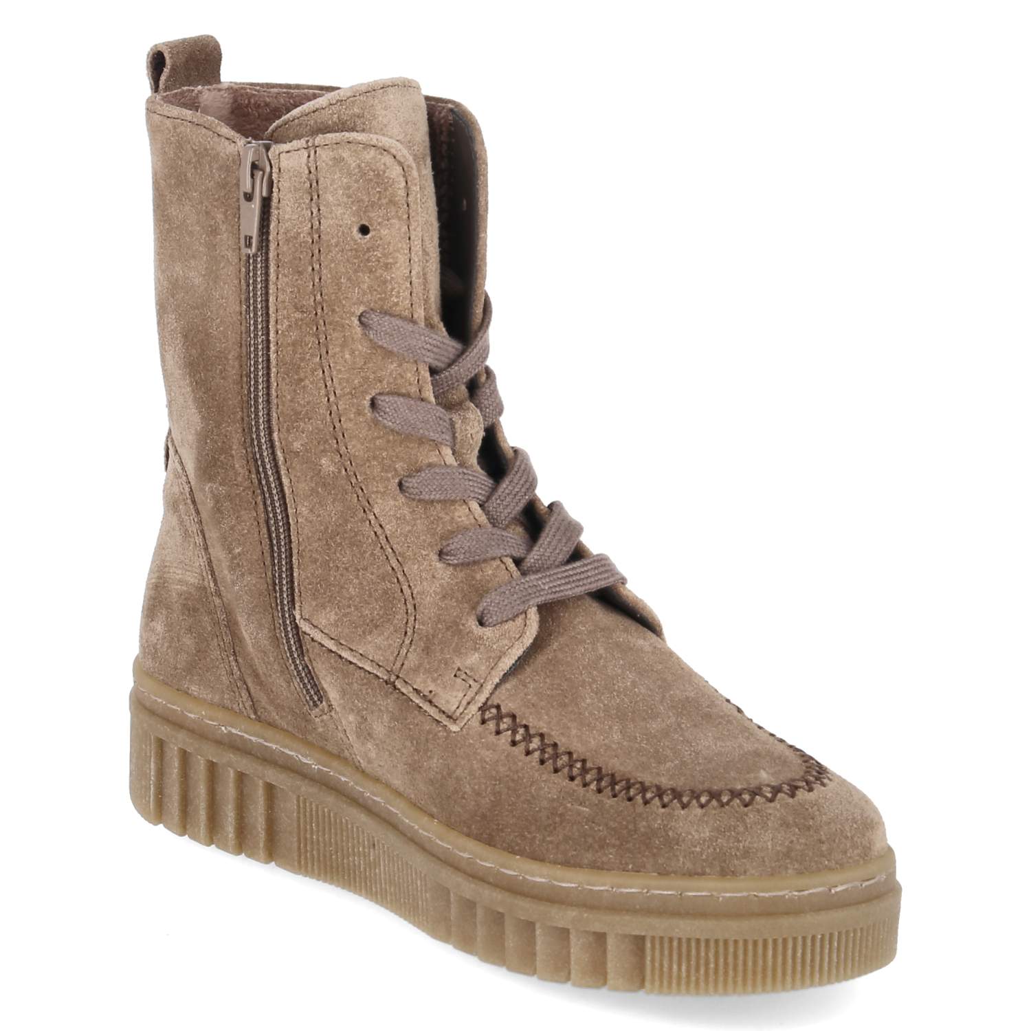 Schnürboots  Taupe