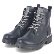 Schnürboots  Schwarz