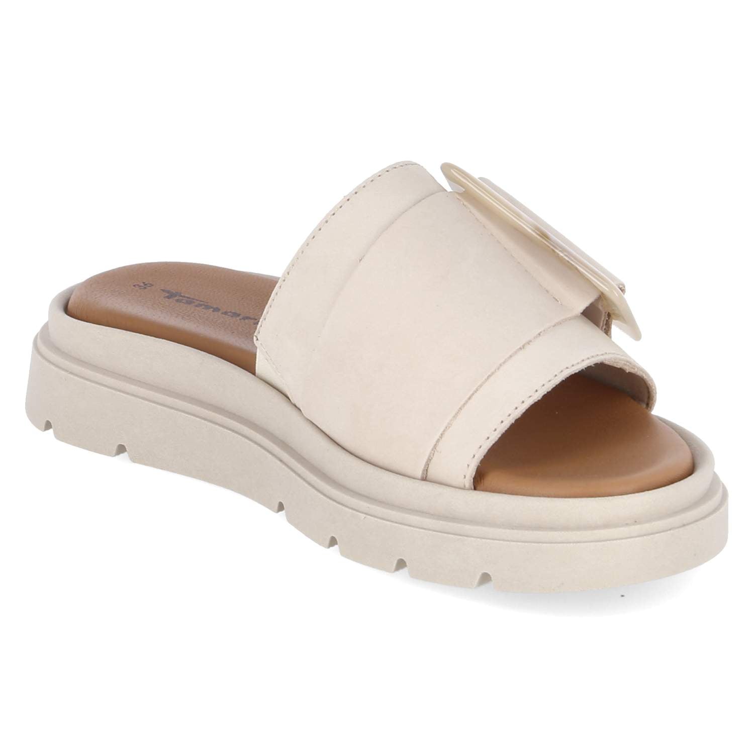 Pantoletten  Beige