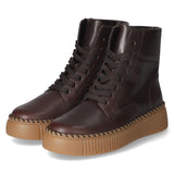 Schnürstiefeletten  Braun
