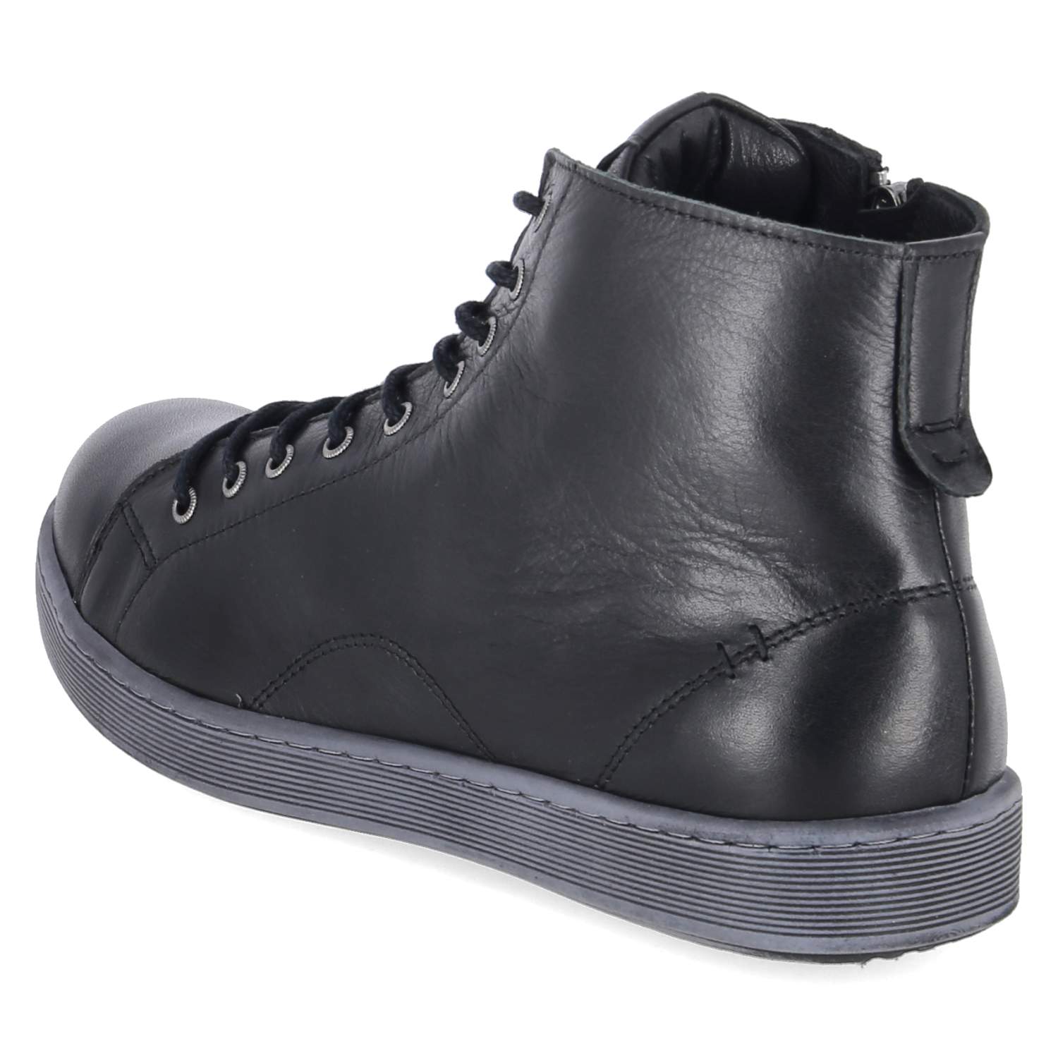Schnüstiefeletten  Schwarz