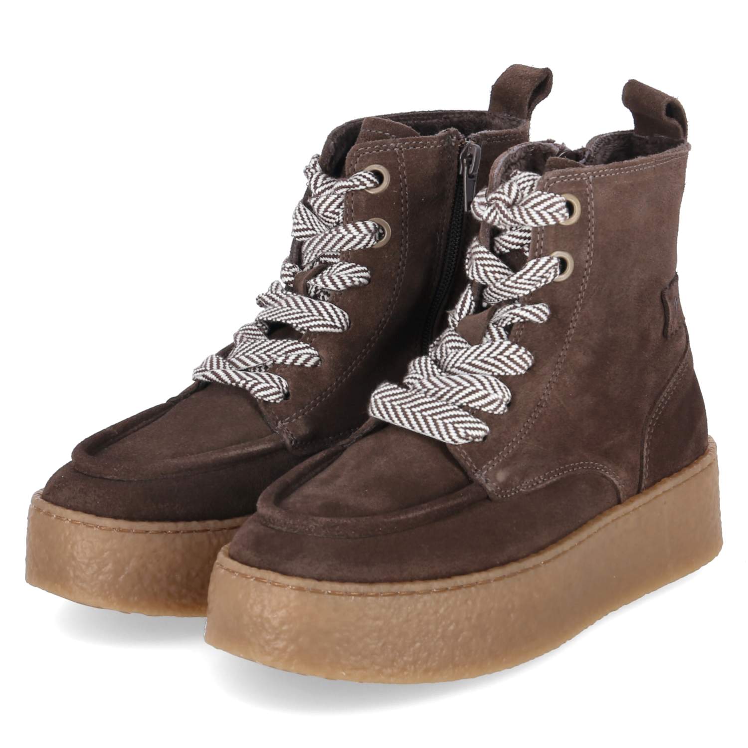 Schnürboots  Braun