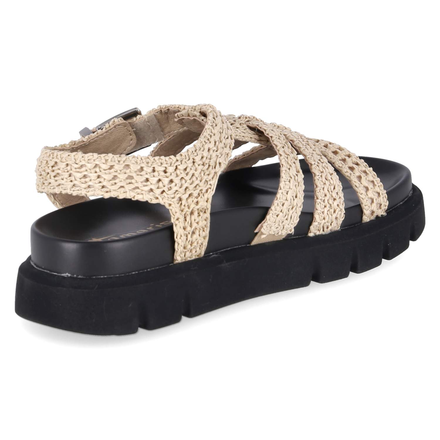 Plateau-Sandalen  Beige