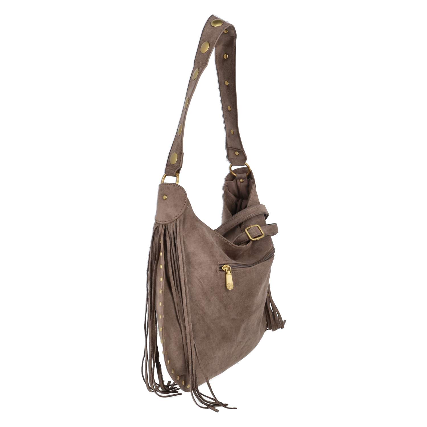 Schultertasche  Taupe