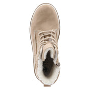 Schnürtsiefeletten  Beige