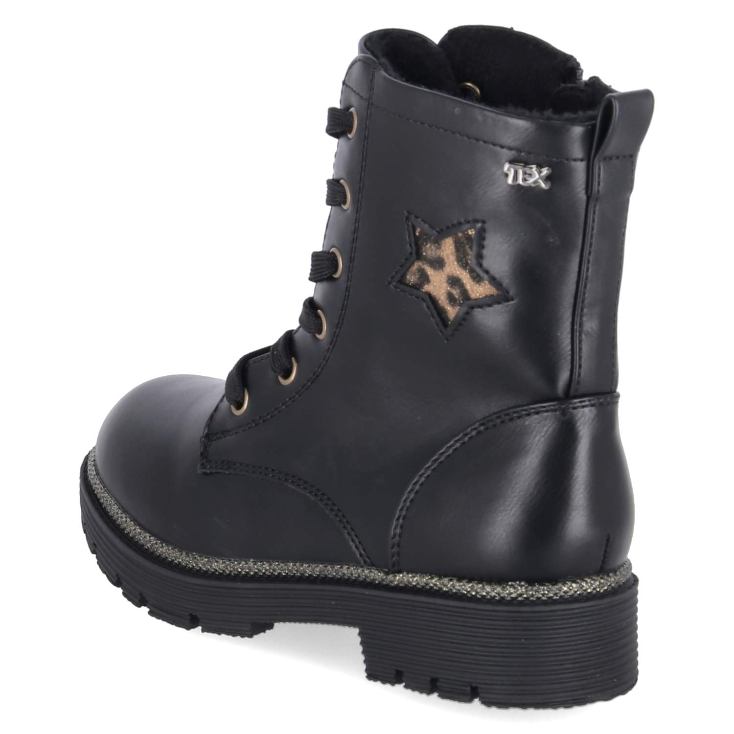 Schnürboots  Schwarz