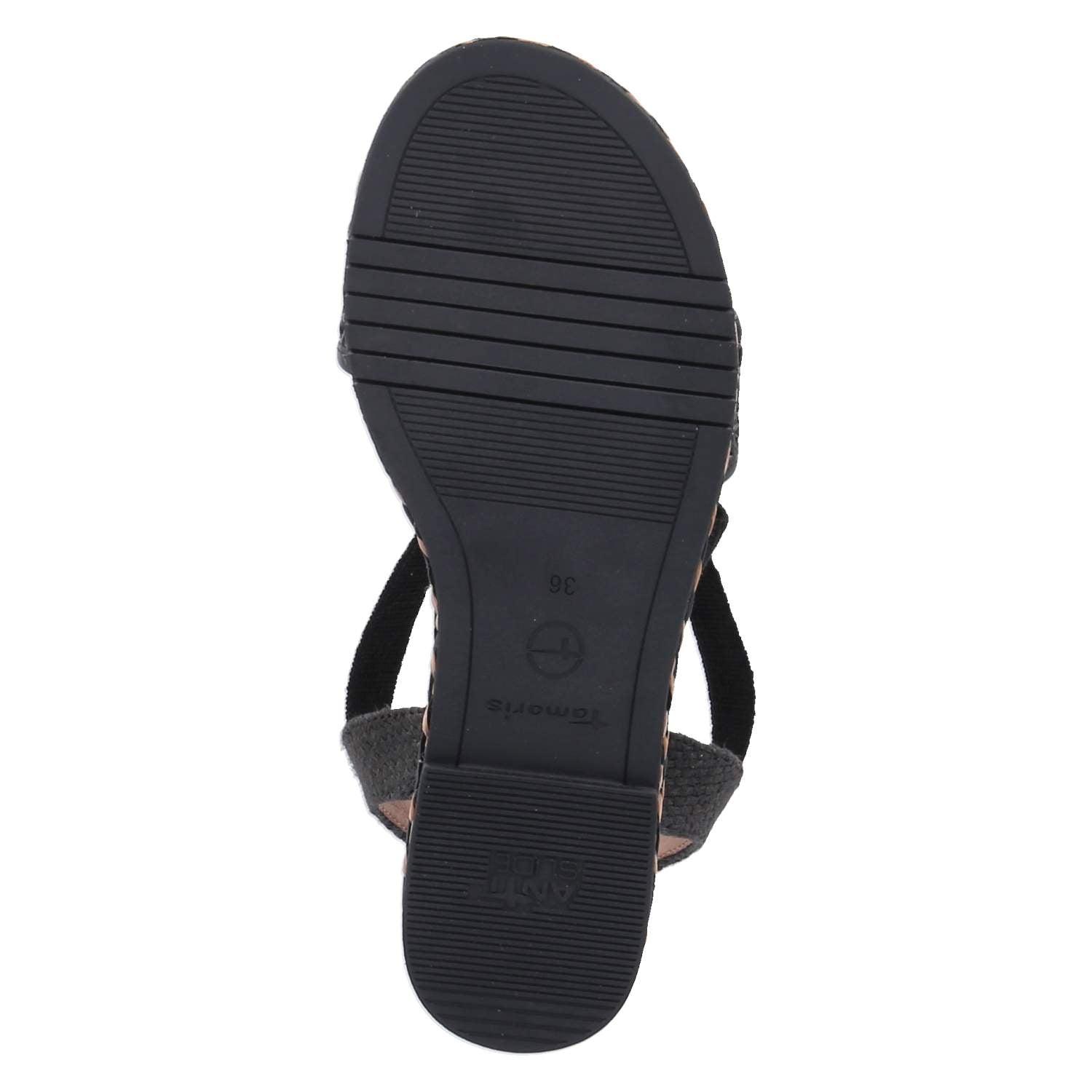 Espadrille-Sandalen  Schwarz