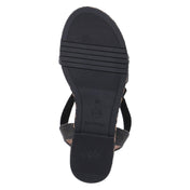 Espadrille-Sandalen  Schwarz