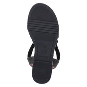 Espadrille-Sandalen  Schwarz