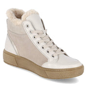 Schnürstiefeletten  Beige
