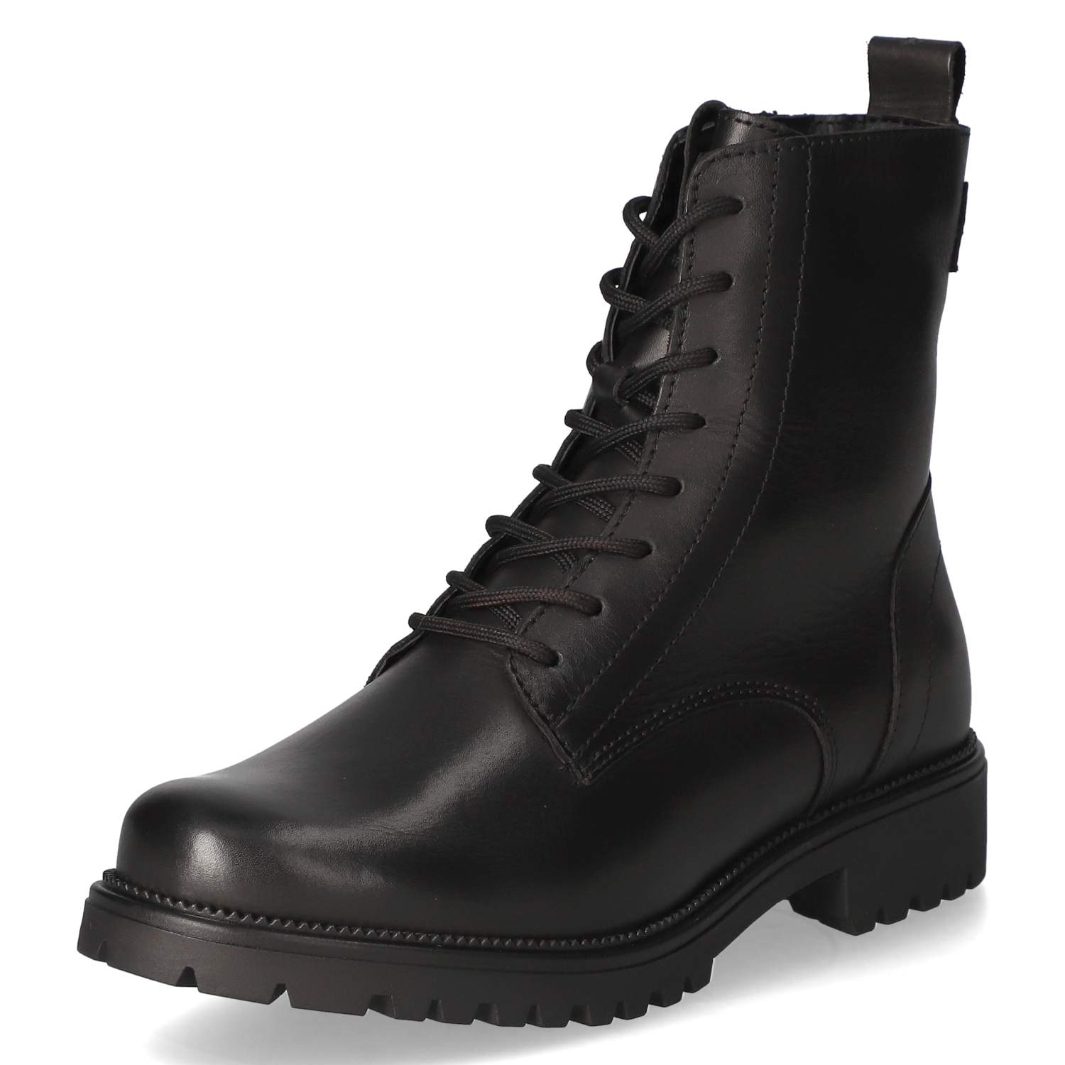 Schnürstiefeletten  Schwarz