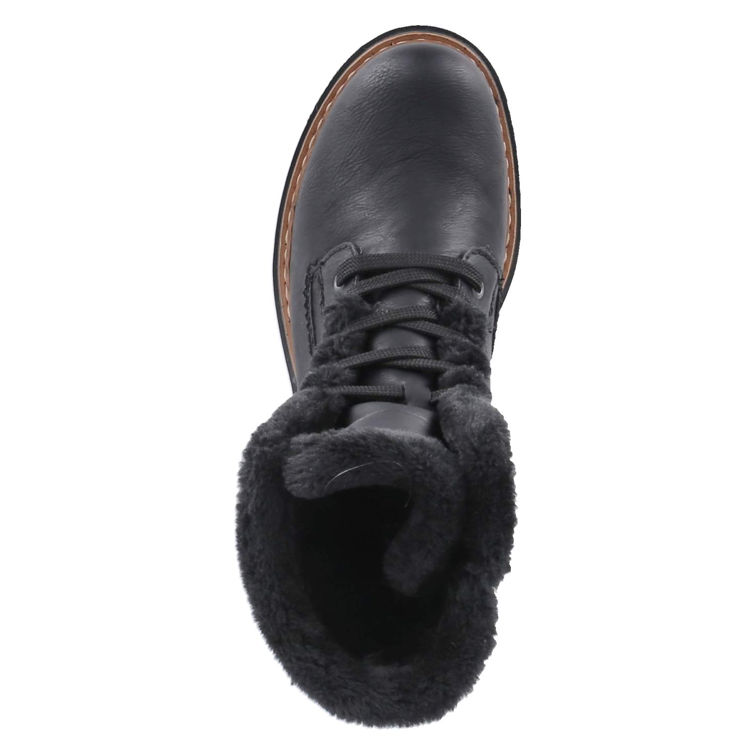 Schnürstiefeletten  Schwarz