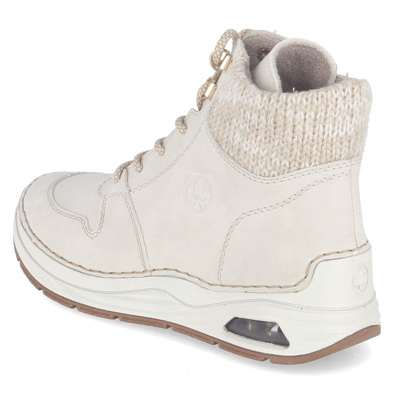Schnürstiefeletten  Beige