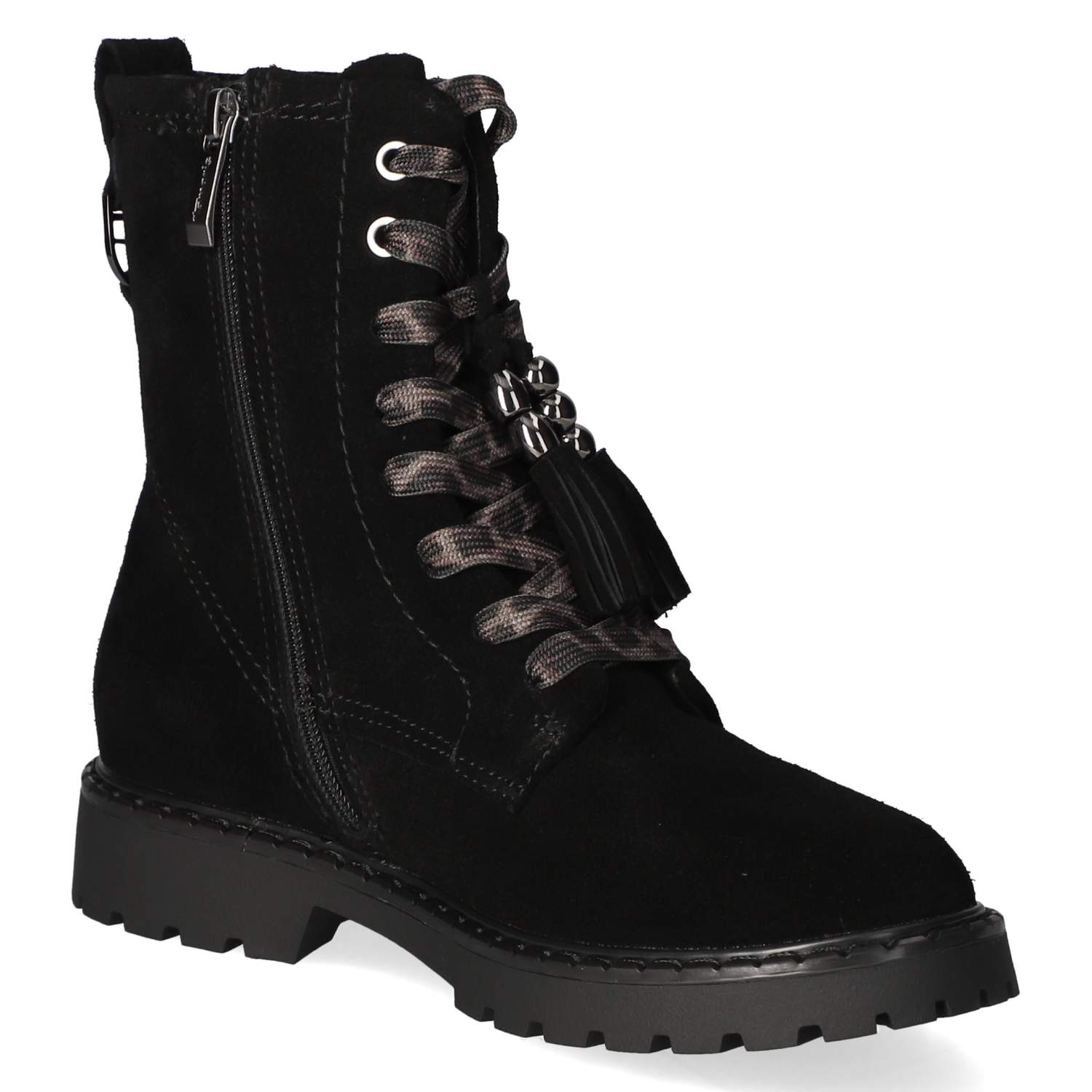 Schnürstiefeletten  Schwarz