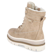 Schnürtsiefeletten  Beige