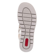 Plateau-Sandalen  Beige