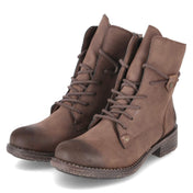 Schnürstiefeletten  Braun