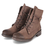 Schnürstiefeletten  Braun