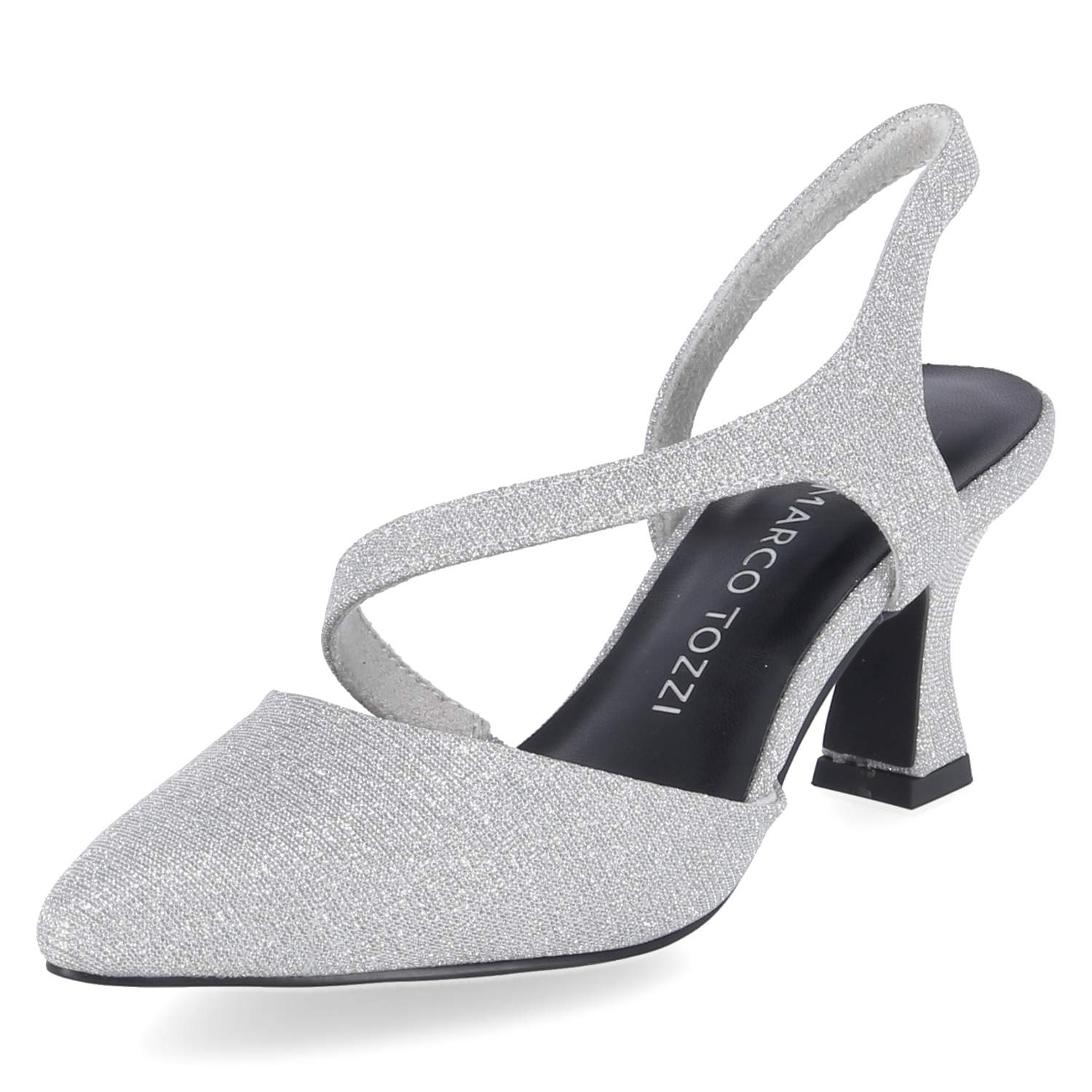 Riemchenpumps Silber