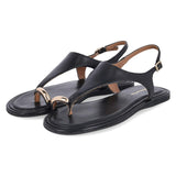 Zehentrenner-Sandalen  Schwarz