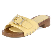 Open Toe Clogs  Gelb