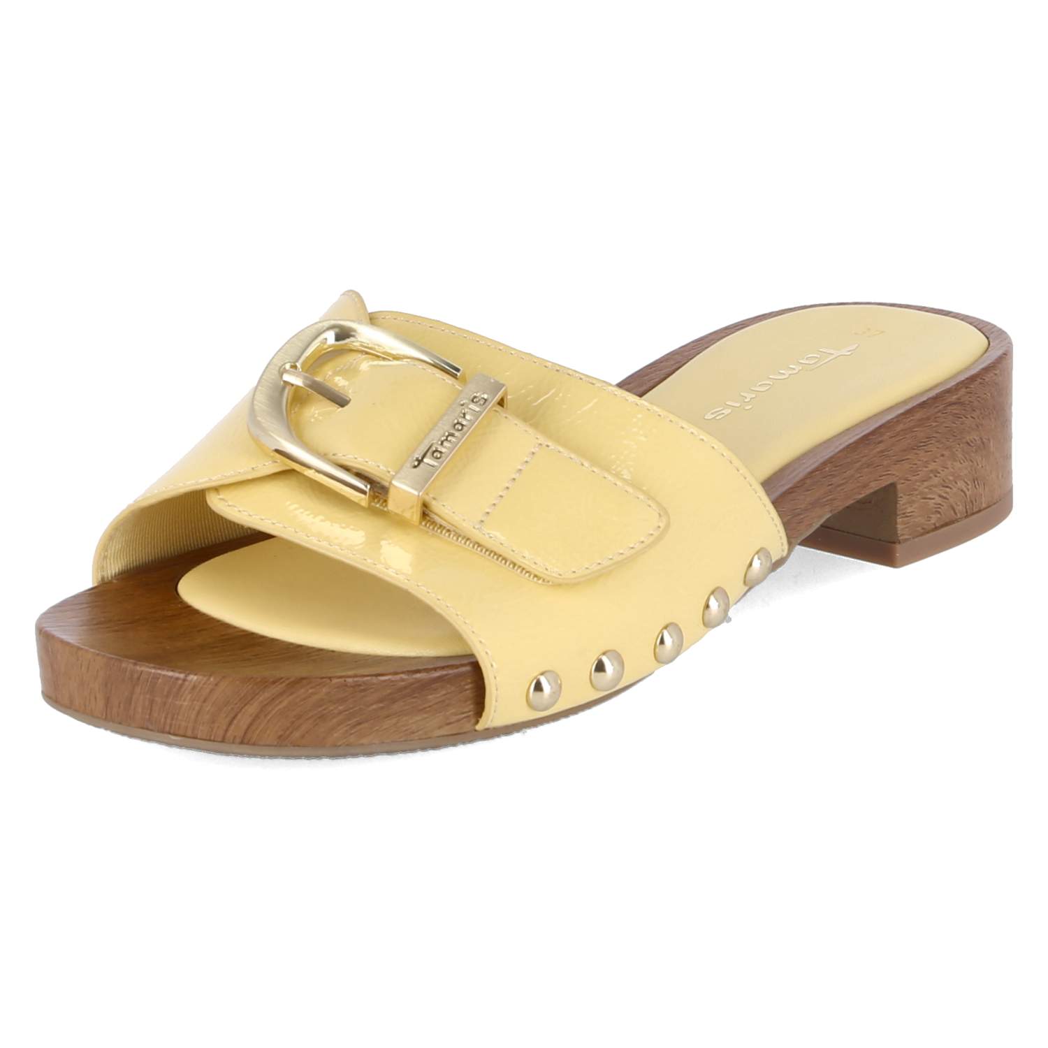 Open Toe Clogs  Gelb