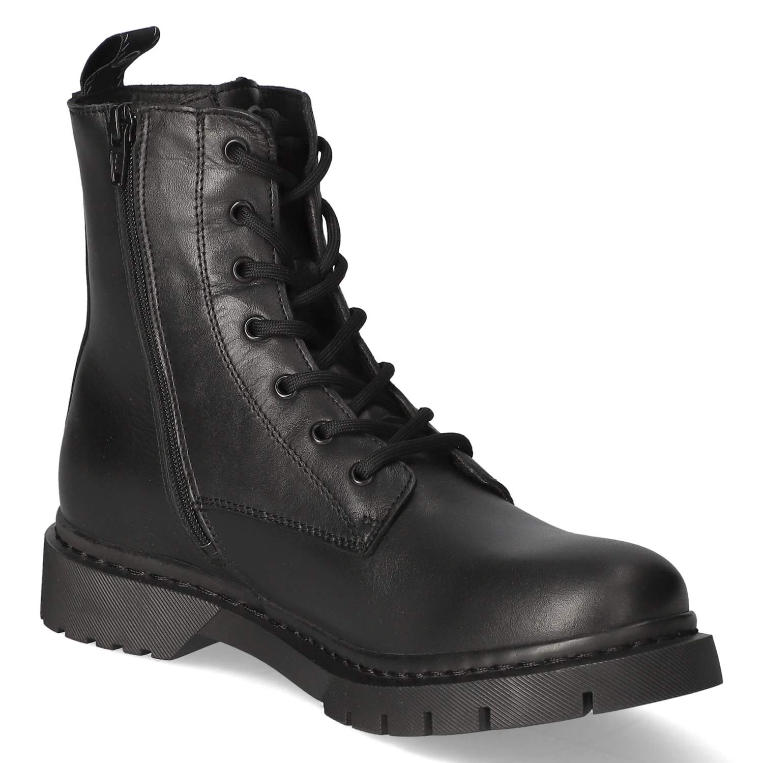 Schnürstiefeletten  Schwarz
