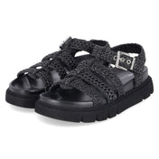 Plateau-Sandalen  Schwarz