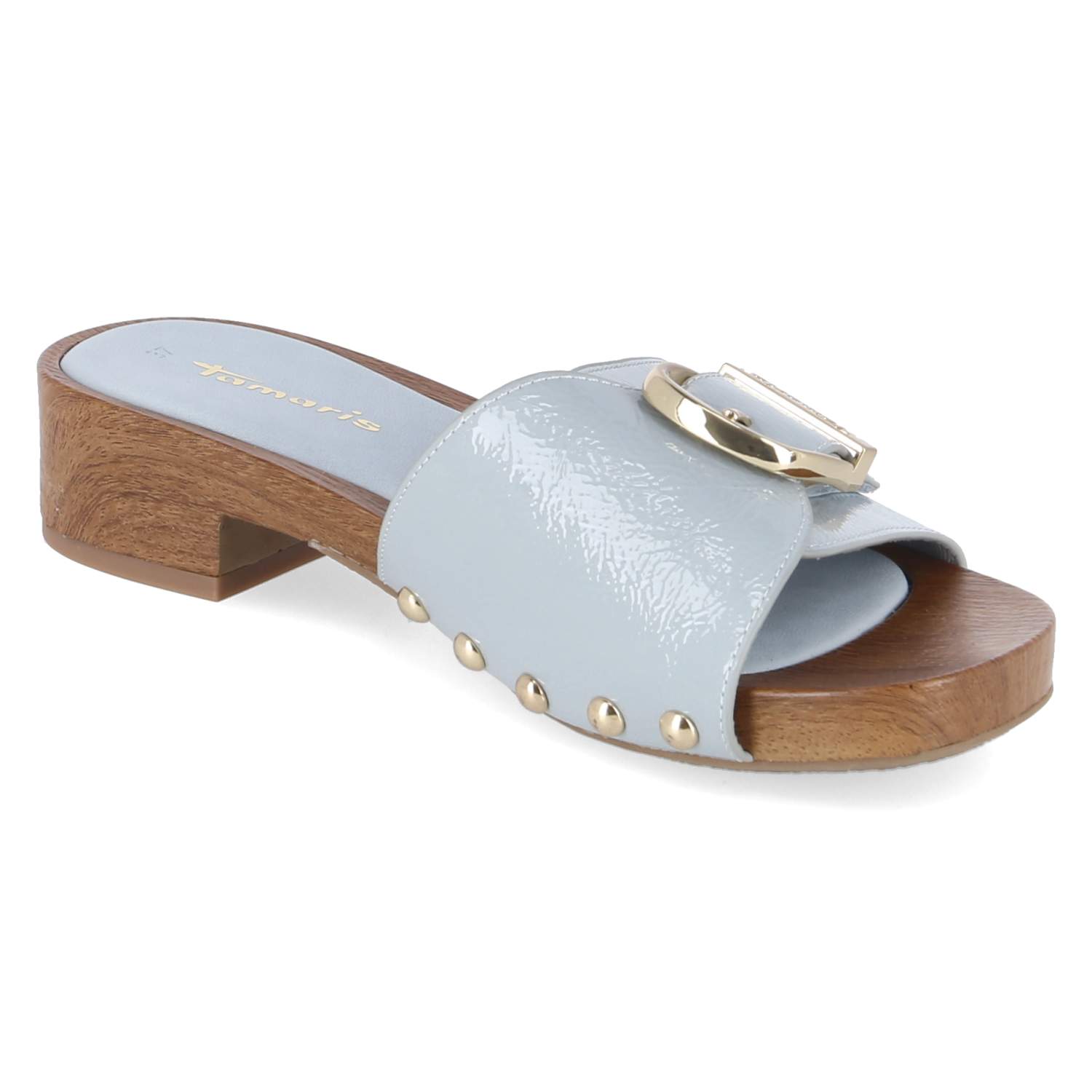 Open Toe Clogs  Blau