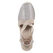 Espadrille-Sandaletten TRITON  Silber