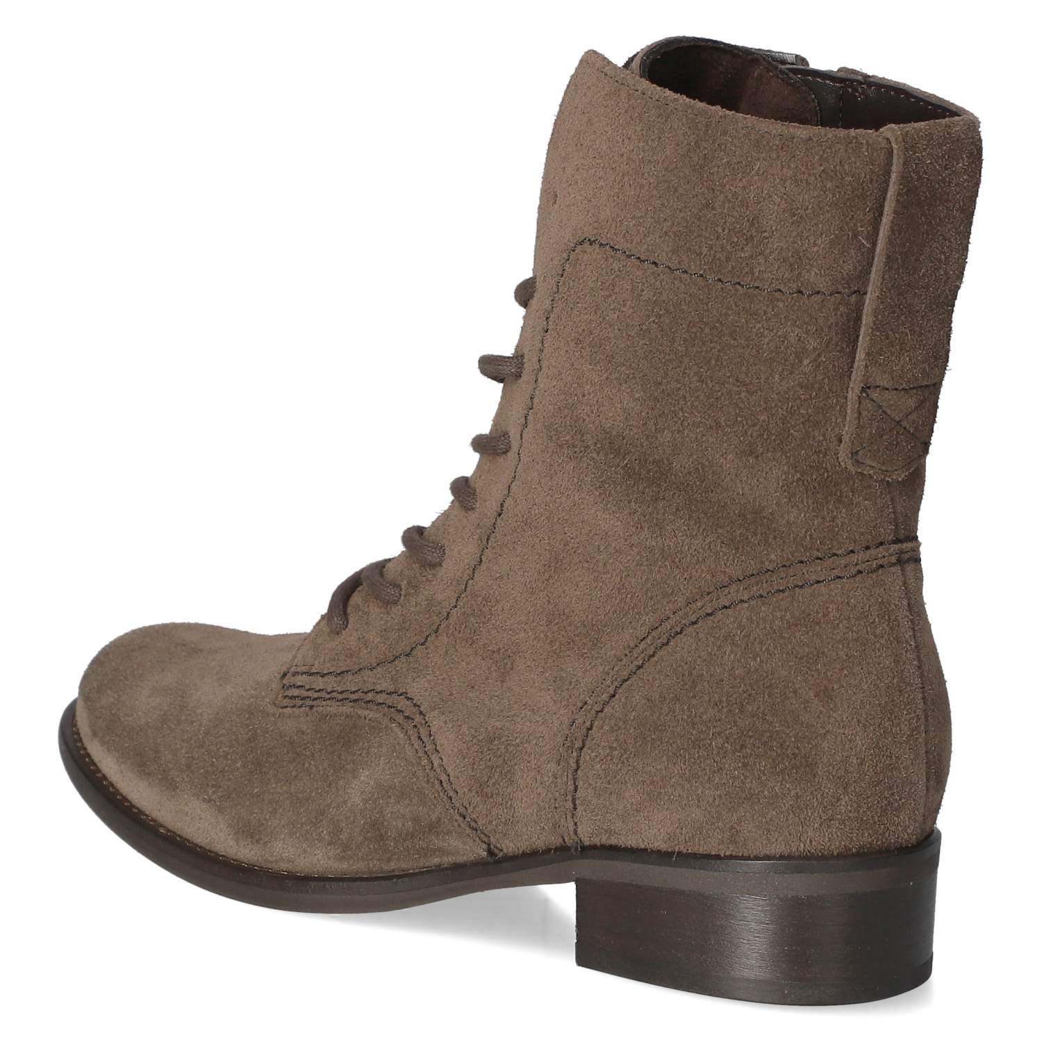 Schnürstiefeletten  Braun