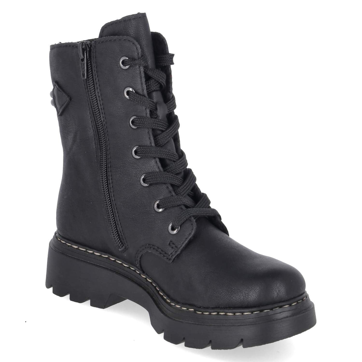 Schnürboots  Schwarz