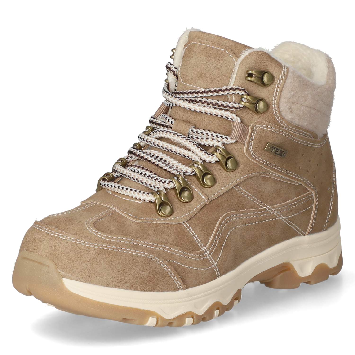 Schnürboots  Taupe