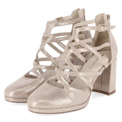 Riemchenpumps  Gold