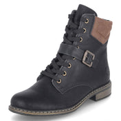 Schnürstiefeletten  Schwarz