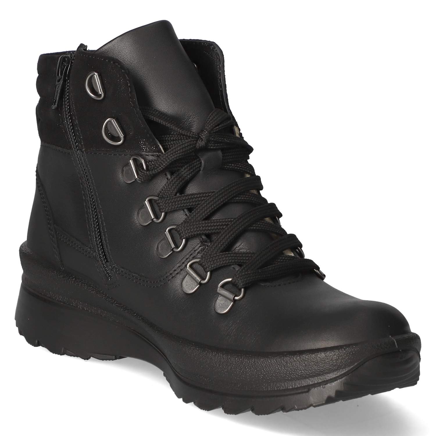 Schnürstiefeletten  Schwarz