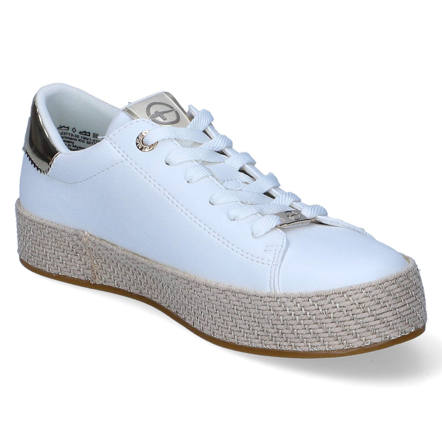 Espadrille-Sneaker  Weiß