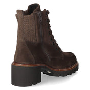 Schnürstiefeletten  Braun