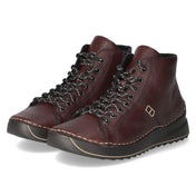Schnürstiefeletten  Rot