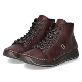 Schnürstiefeletten  Rot