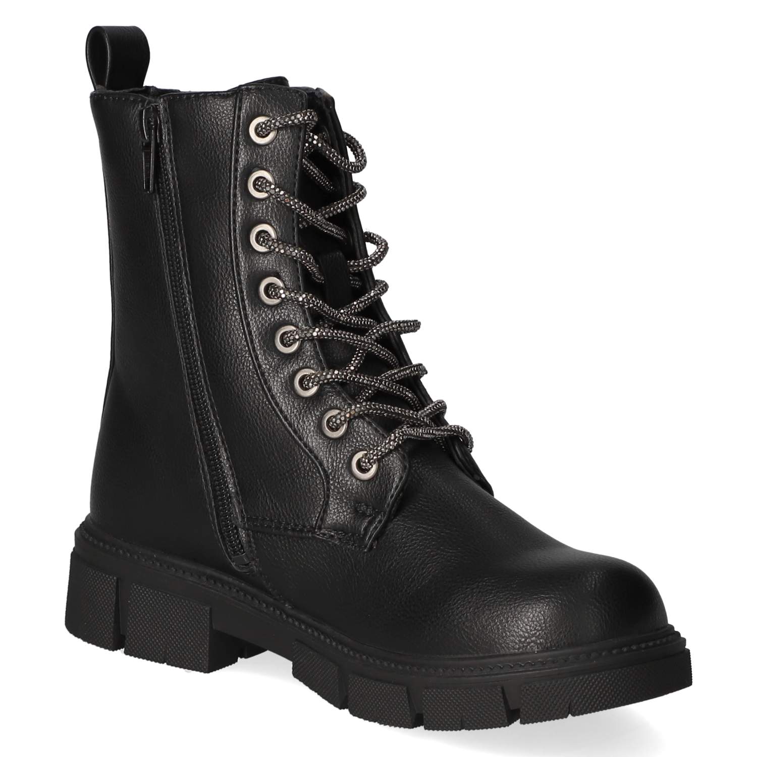 Schnürboots  Schwarz