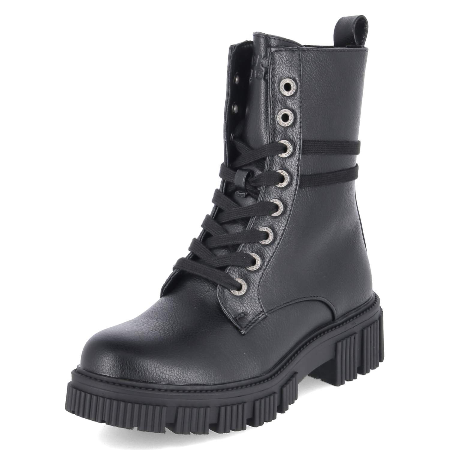 Schnürboots  Schwarz