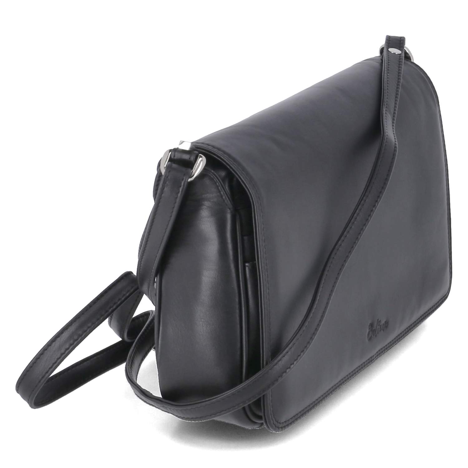 Überschlagtasche  Schwarz