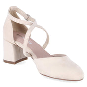 Riemchenpumps  Beige