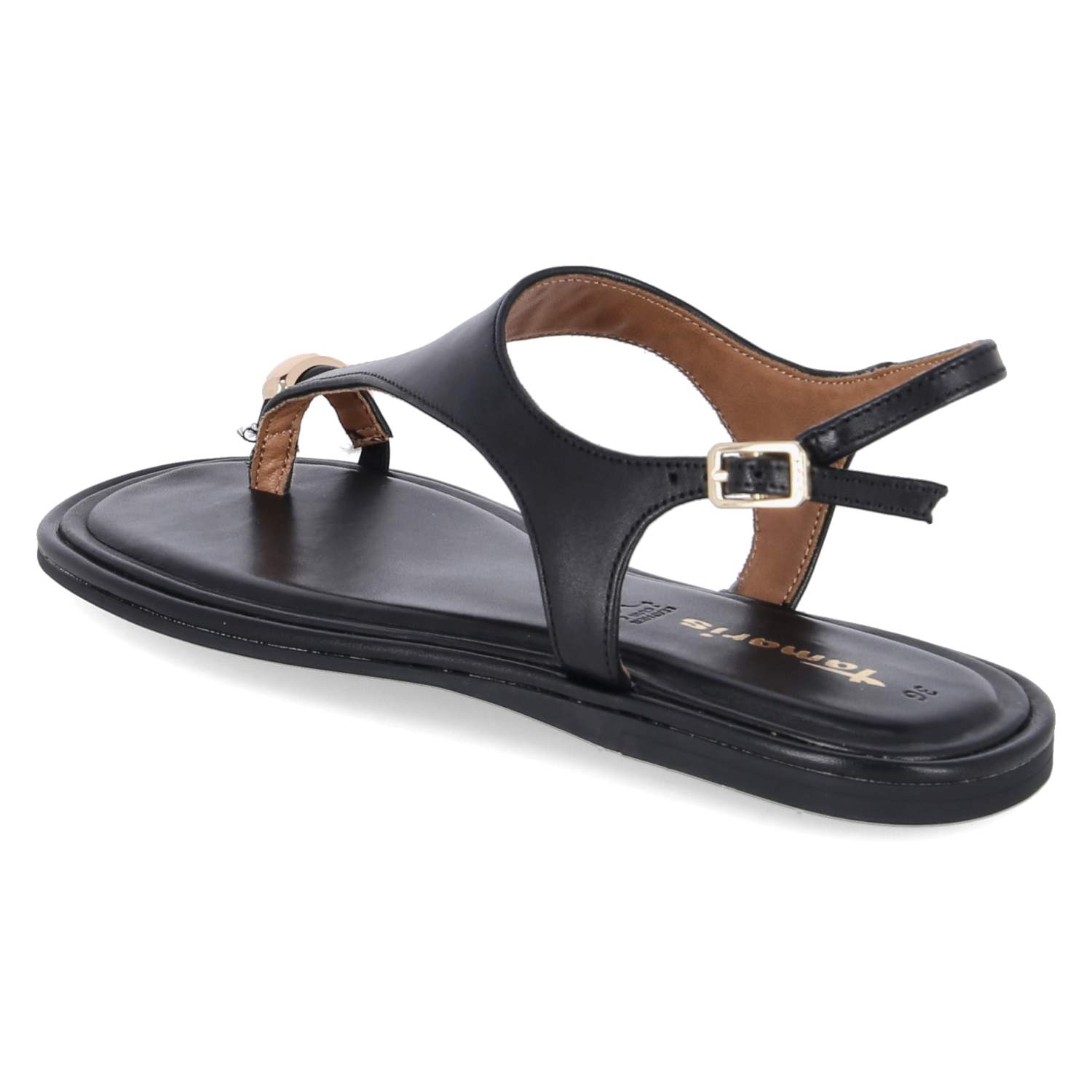 Zehentrenner-Sandalen  Schwarz