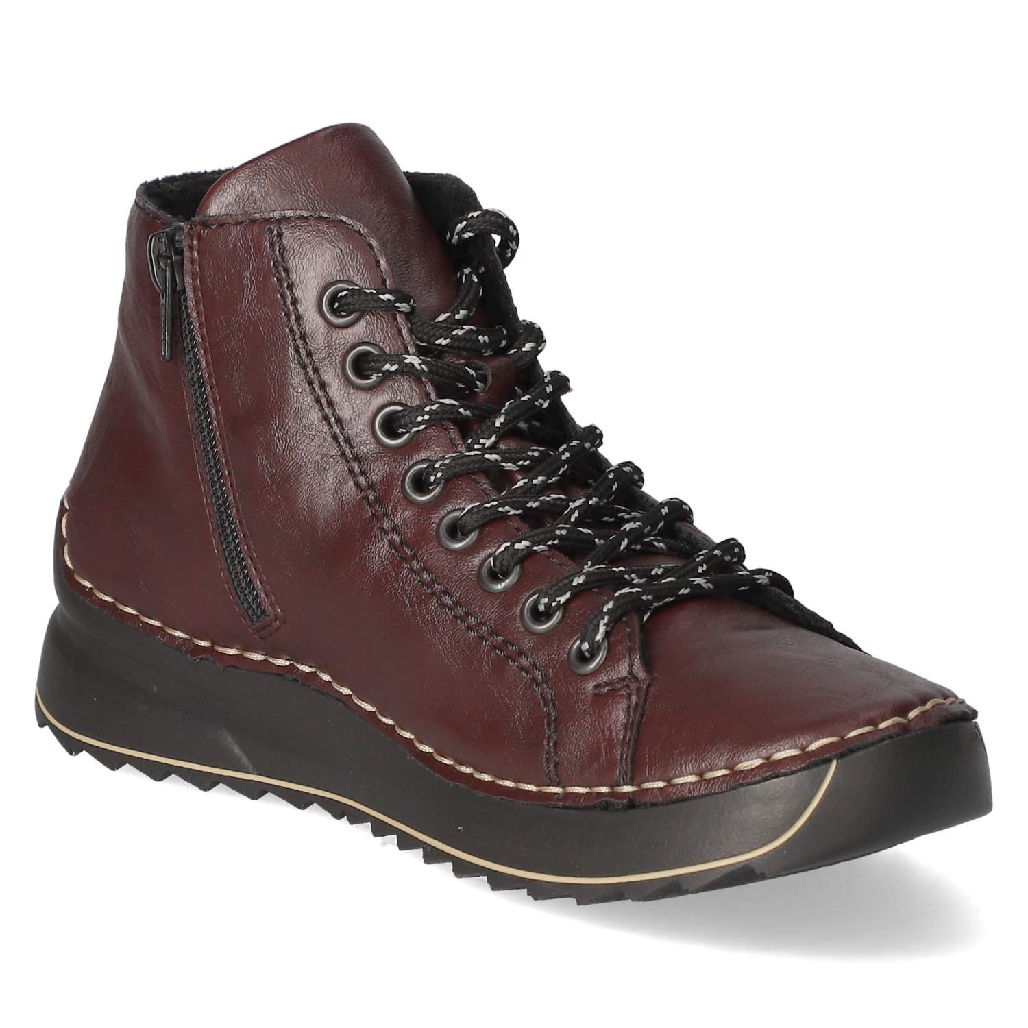 Schnürstiefeletten  Rot